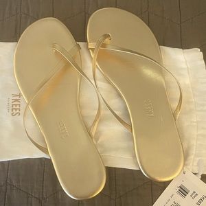 TKEES Sandal Riley Bling sz 7 Gold